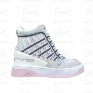 FORNARINA Daisy Sneaker Zeppa Interna White Pink.