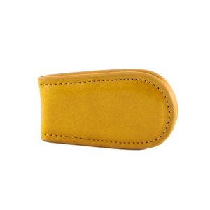 FERMASOLDI MAGNETICO IN PELLE GIALLO
