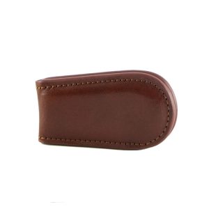 FERMASOLDI MAGNETICO IN PELLE MARRONE