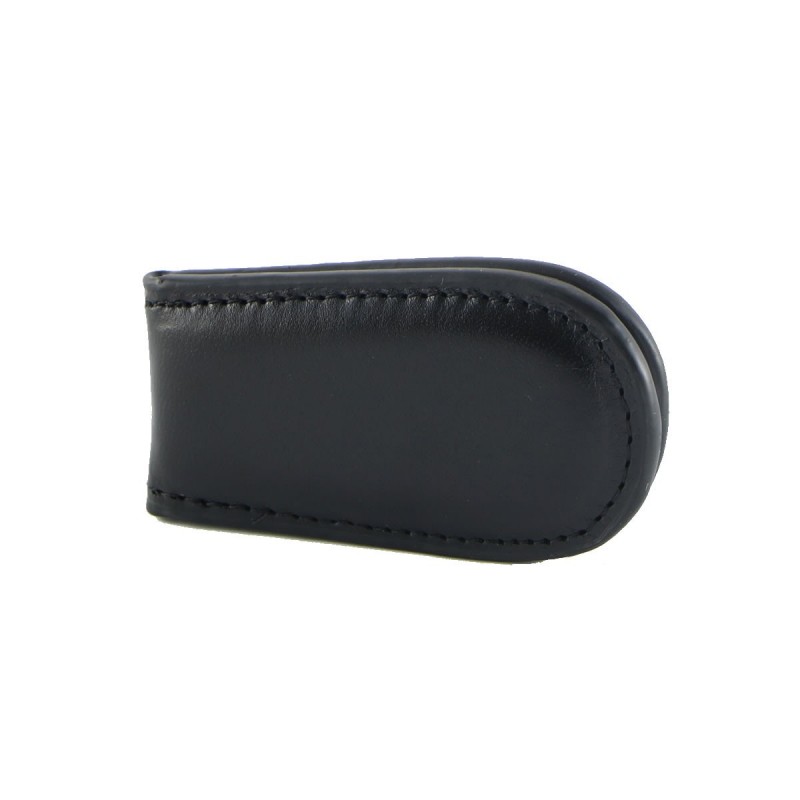 FERMASOLDI MAGNETICO IN PELLE NERO