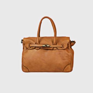 SHOPPING BAG IN PELLE VINTGE LAVATA FLEUR – DISPONIBILE IN VARI COLORI