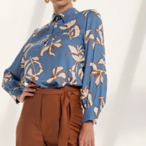 Blusa fantasia collo camicia - abbigliamento - Artigli