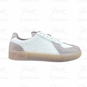 GIO+ Blue Sneaker Woman Low Perla BLUE1022 Bianco