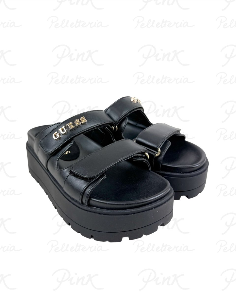 GUESS .Faxon Ciabatta 2 Strap FLJFAXELE03 BLACK Black - immagine 3