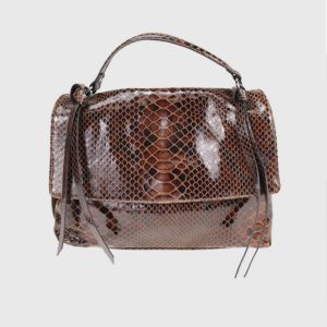BORSA IN PELLE MORBIDA STAMPA RETTILE GOPIKA – DISPONIBILE IN VARI COLORI