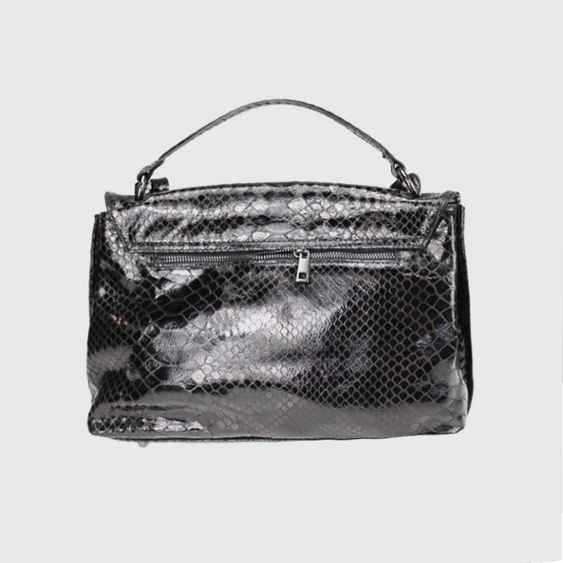 BORSA IN PELLE MORBIDA STAMPA RETTILE GOPIKA – DISPONIBILE IN VARI COLORI - immagine 6