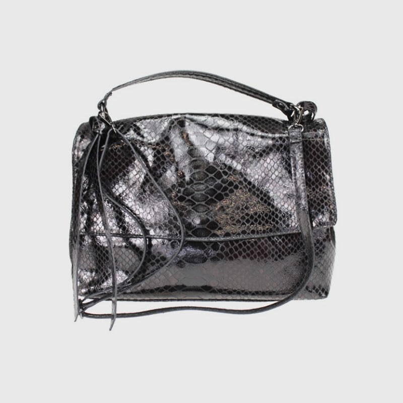 BORSA IN PELLE MORBIDA STAMPA RETTILE GOPIKA – DISPONIBILE IN VARI COLORI - immagine 3