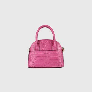 BORSA A MANO IN PELLE EFFETTO COCCODRILLO ISABELLA – DISPONIBILE IN VARI COLORI