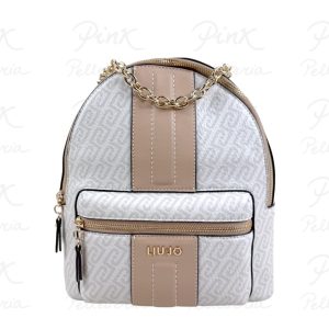 LIU JO Ematite M Backpack Logato AA6111E1118 C3920 Naturale/Dark Cipria