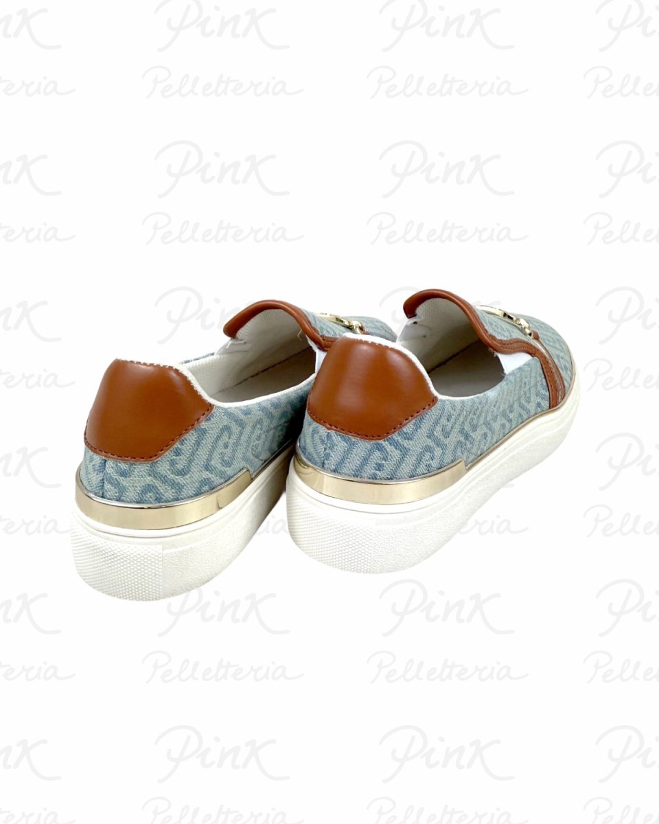 LIU JO Kiki 02 Slip On BA6061TX523S3993 Denim/Saddle - immagine 4