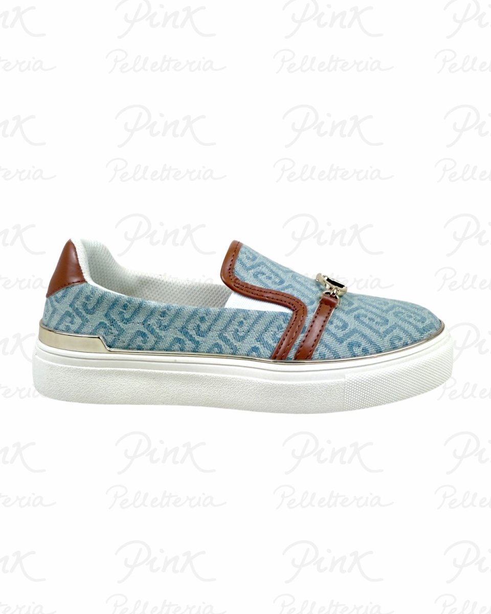 LIU JO Kiki 02 Slip On BA6061TX523S3993 Denim/Saddle - immagine 2