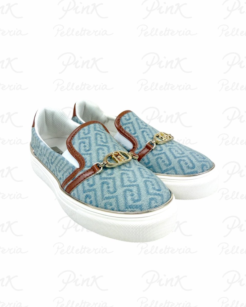 LIU JO Kiki 02 Slip On BA6061TX523S3993 Denim/Saddle - immagine 3
