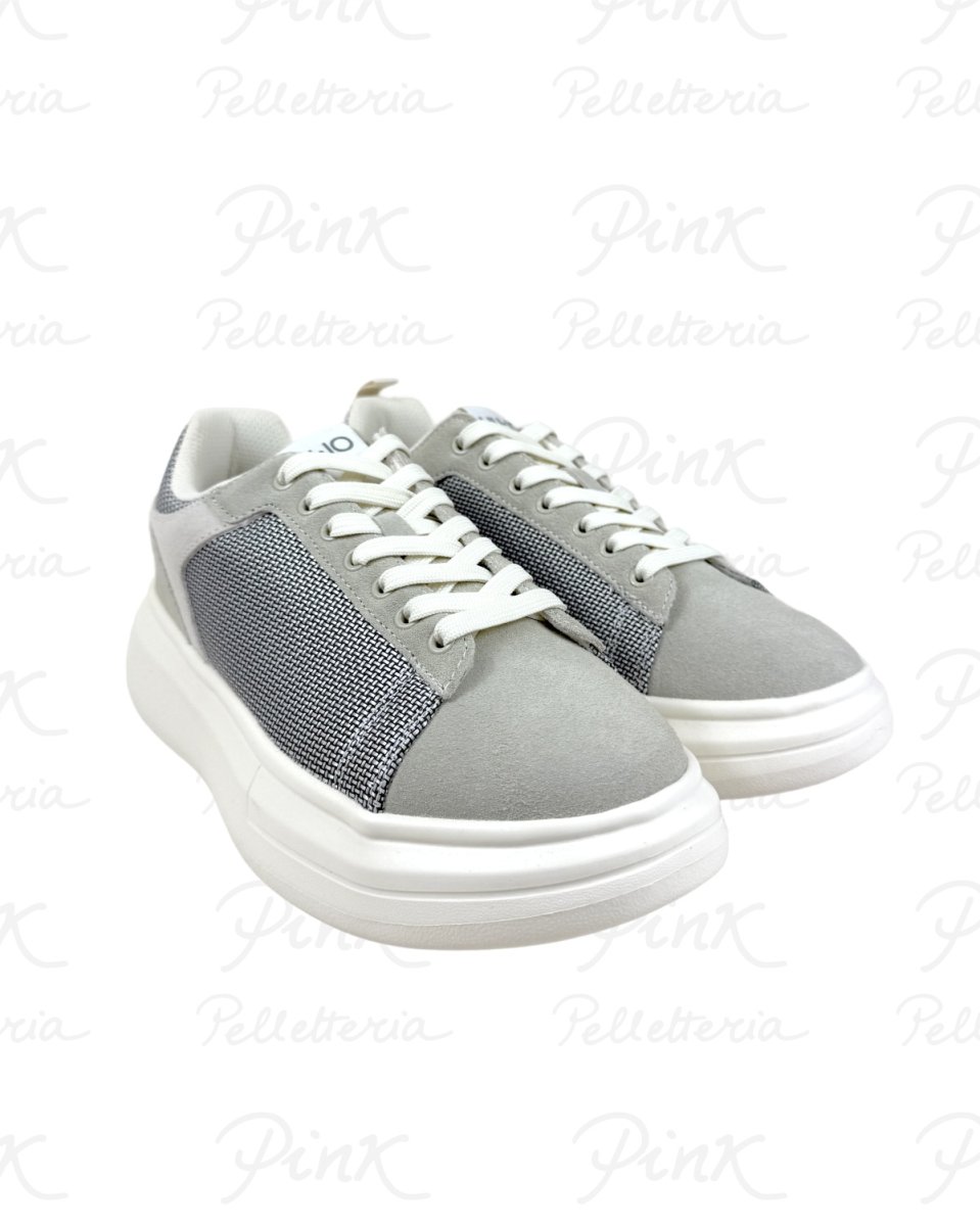 LIU JO Man Big 05 Sneaker Cow Suede/Mesh 7B6001PX027S4071 Sage/Milk - immagine 3