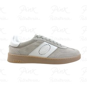 LIU JO Man Parker Sneaker Cow Suede/Calf Leather 7B6015PX310S4105 Rock/Off White