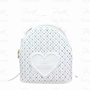 LOVE MOSCHINO Traforato Zaino JC4293PP0O KK0 100 Bianco