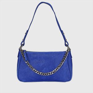 LEDA BORSA A SPALLA PELLE STAMPATA COCCODRILLO – DISPONIBILE IN VARI COLORI