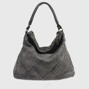 BORSA PELLE INTRECCIATA VINTAGE LIBBY – DISPONIBILE IN VARI COLORI