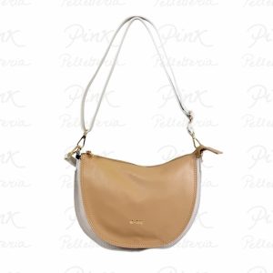 M*BRC Sole Sacca Media Bicolor H186 Avorio Camel