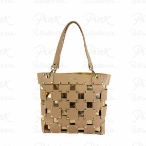 M*BRC Square Borsa in Pelle H143 Camel