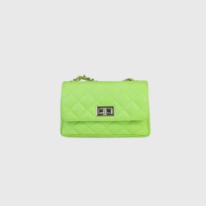 BORSA CON CATENA PELLE TRAPUNTATA MIKASA – DISPONIBILE IN VARI COLORI