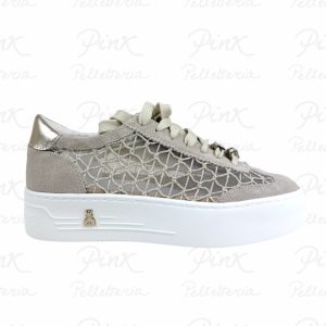 PATRIZIA PEPE Flyplatform Sneaker Coralurex PJ357.22 Beige.