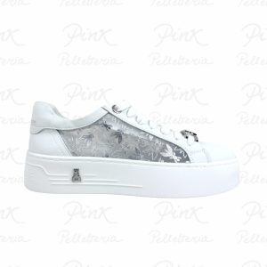 PATRIZIA PEPE Flyplatform Sneaker Macrologo PJ360.30 Bianco.