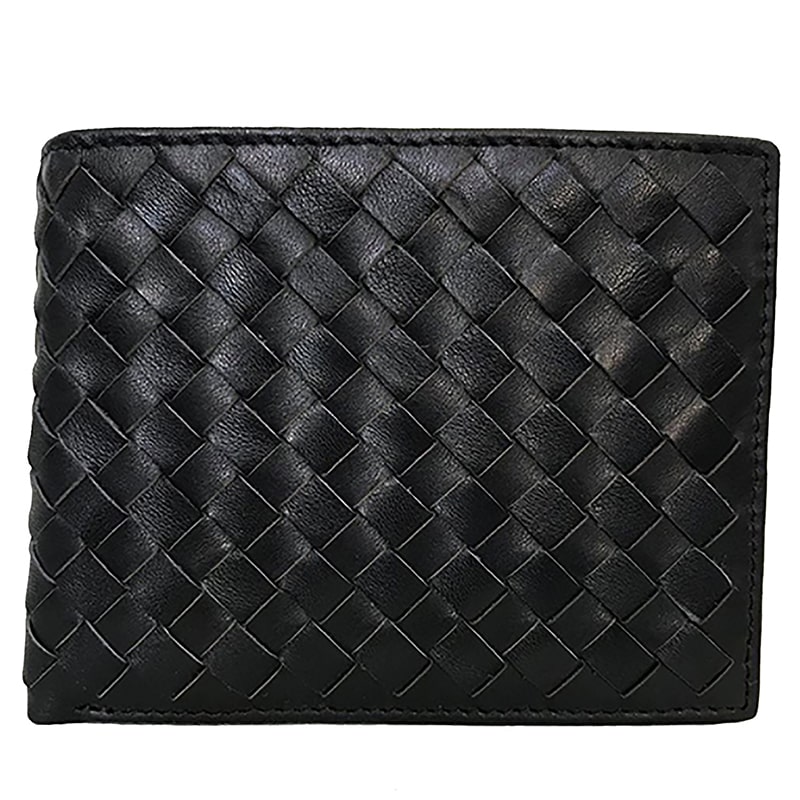 PH5044N PORTAFOGLIO UOMO INTRECCIATO IN PELLE INTRECCIATA NERO - immagine 3