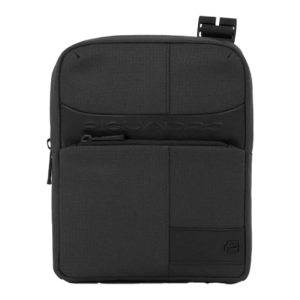 PIQUADRO Borsello Porta Ipad Mini in Tessuto e Pelle CA3084W129/N Nero