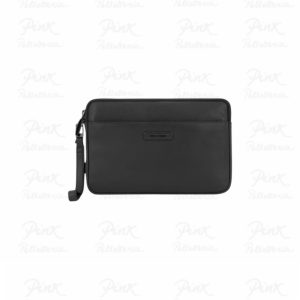 PIQUADRO Pochette con Tasca frontale Zippata Nero AC6156MOSR N