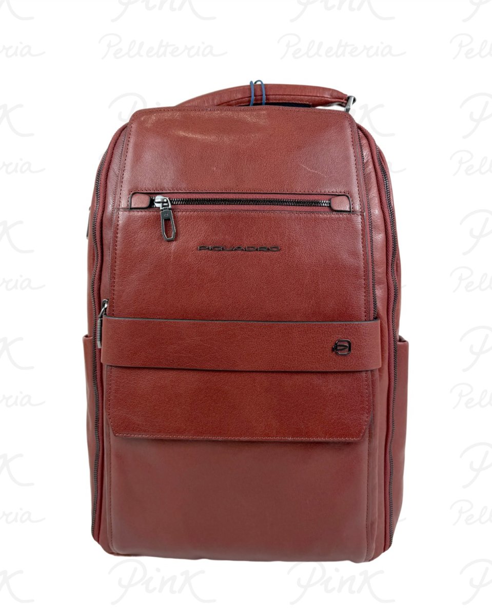 PIQUADRO Zaino 15,6″ in Pelle CA7022S141/CU Cuoio