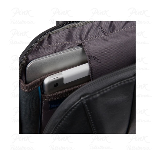 PIQUADRO Zaino mini in Pelle Nero CA5608UB00/N - immagine 3