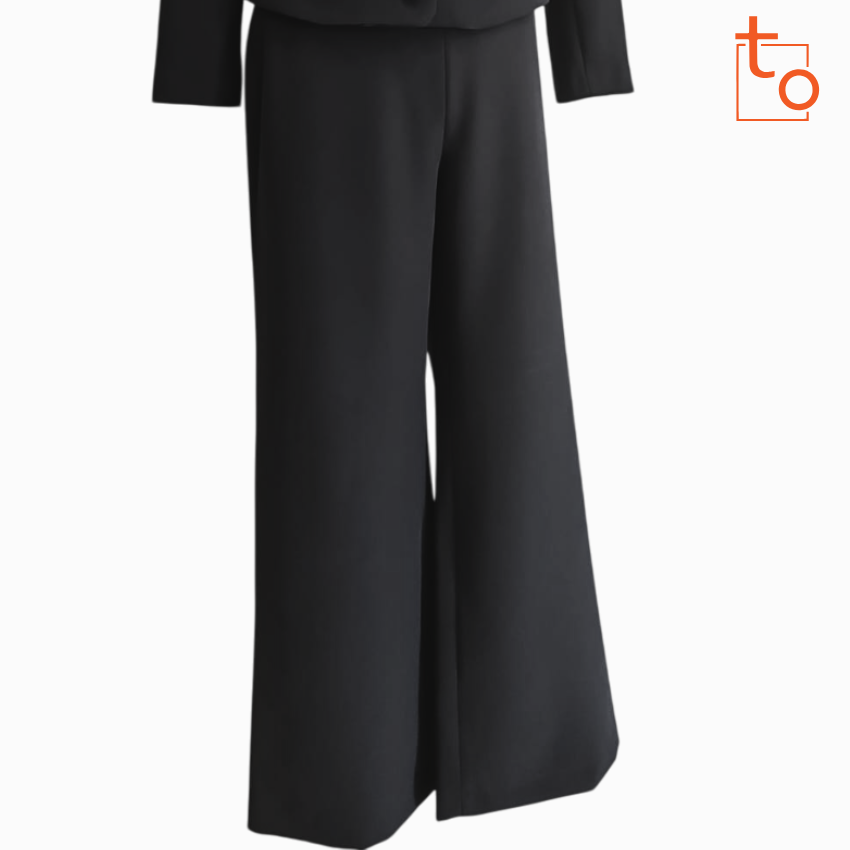 Pantalone a zampa Tob438 - immagine 4