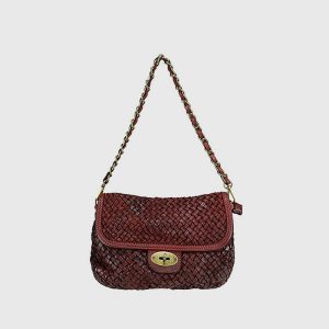 BORSA IN PELLE VINTAGE INTRECCIATA ROHINI – DISPONIBILE IN VARI COLORI