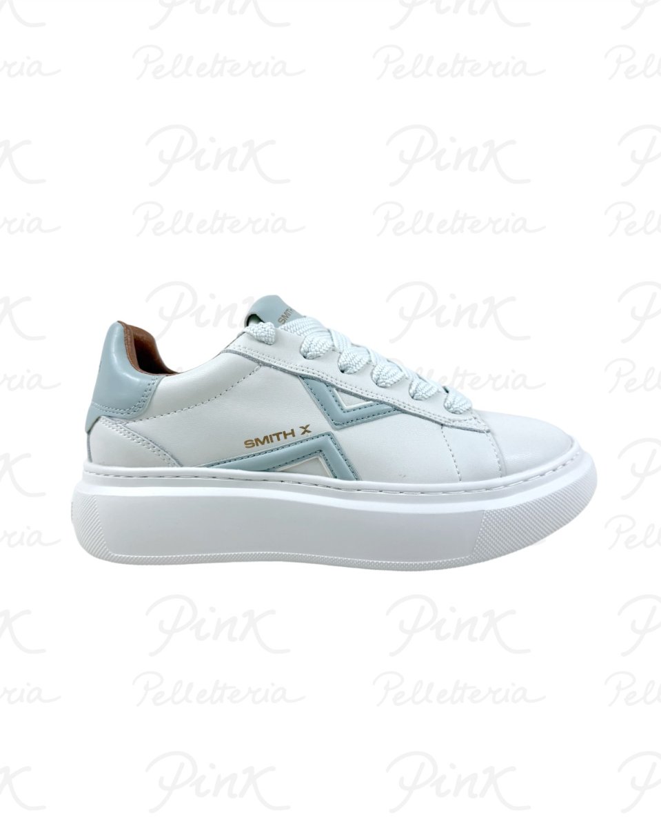 SMITH by Alexander Smith Woman College Sneaker SXBDCGW-9752-WPG White Pastel Green - immagine 2