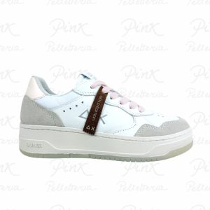 SUN68 Basket Love Lady Sneaker Donna BZ36253 0131 Bianco/Bianco Panna.