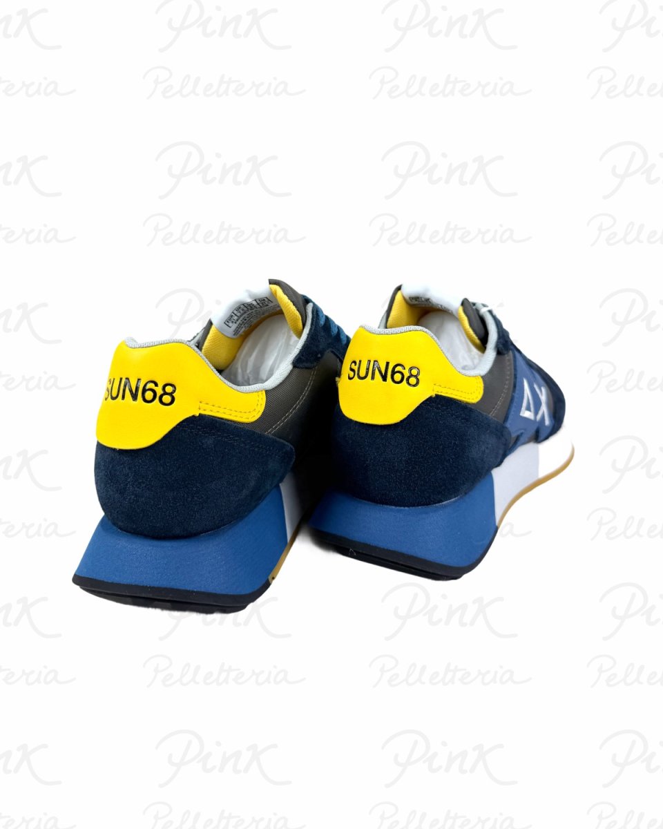 SUN68 Jaki 2,0 Bicolor Sneaker Uomo BZ36116 0799 Navy Blue/Inchiostro - immagine 4