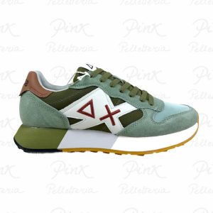 SUN68 Jaki 2,0 Bicolor Sneaker Uomo BZ36116 8419 Verde Salvia/Militare