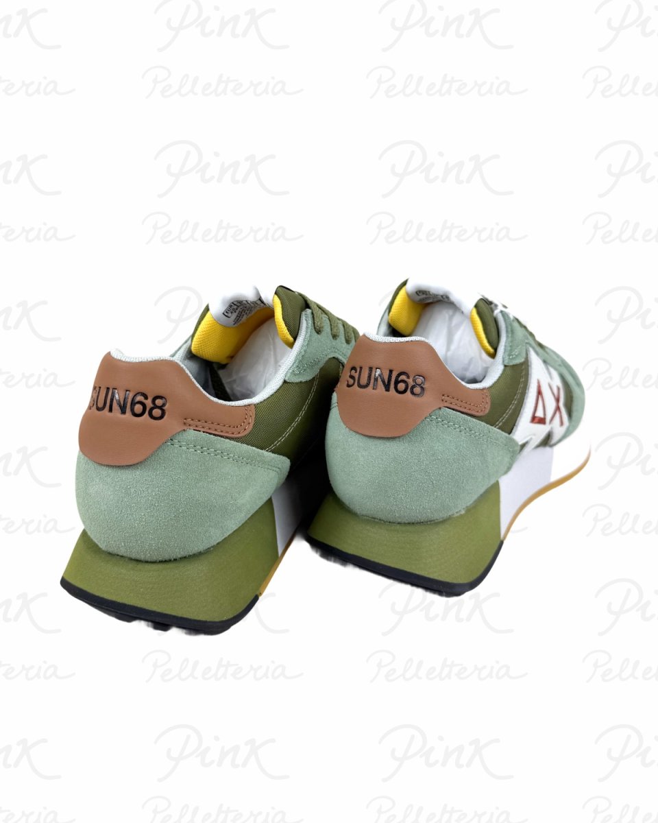 SUN68 Jaki 2,0 Bicolor Sneaker Uomo BZ36116 8419 Verde Salvia/Militare - immagine 4