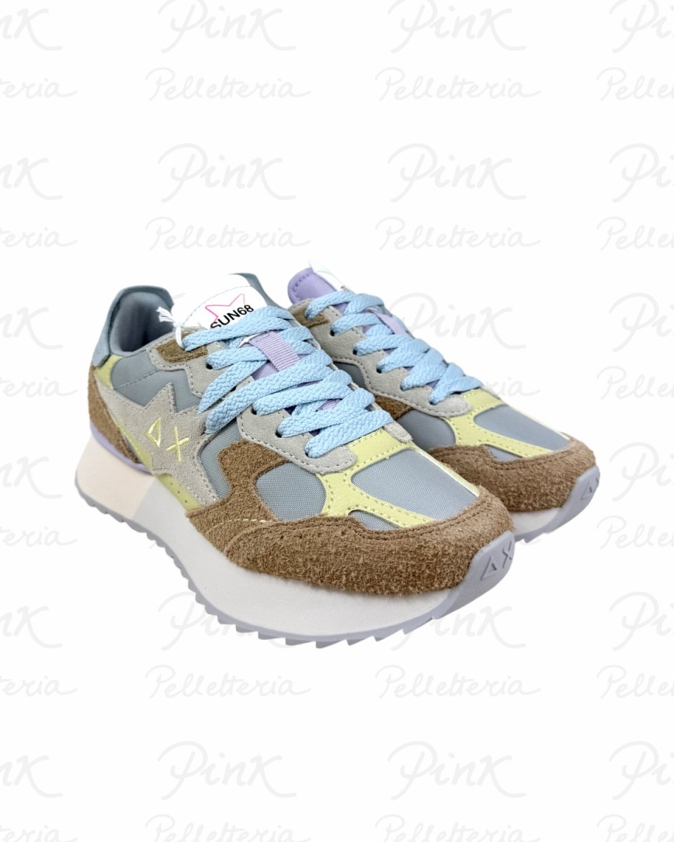 SUN68 Stargirl Multicolor Option Sneaker Donna BZ36215 06 Grigio Chiaro - immagine 3