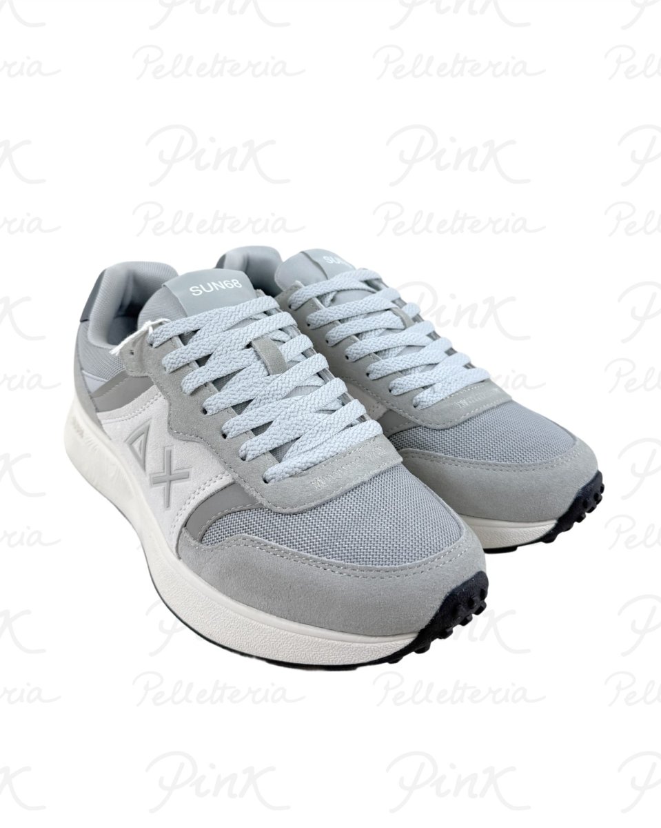 SUN68 Sun Daddy Sneaker Uomo BZ36127 06 Grigio Chiaro - immagine 3