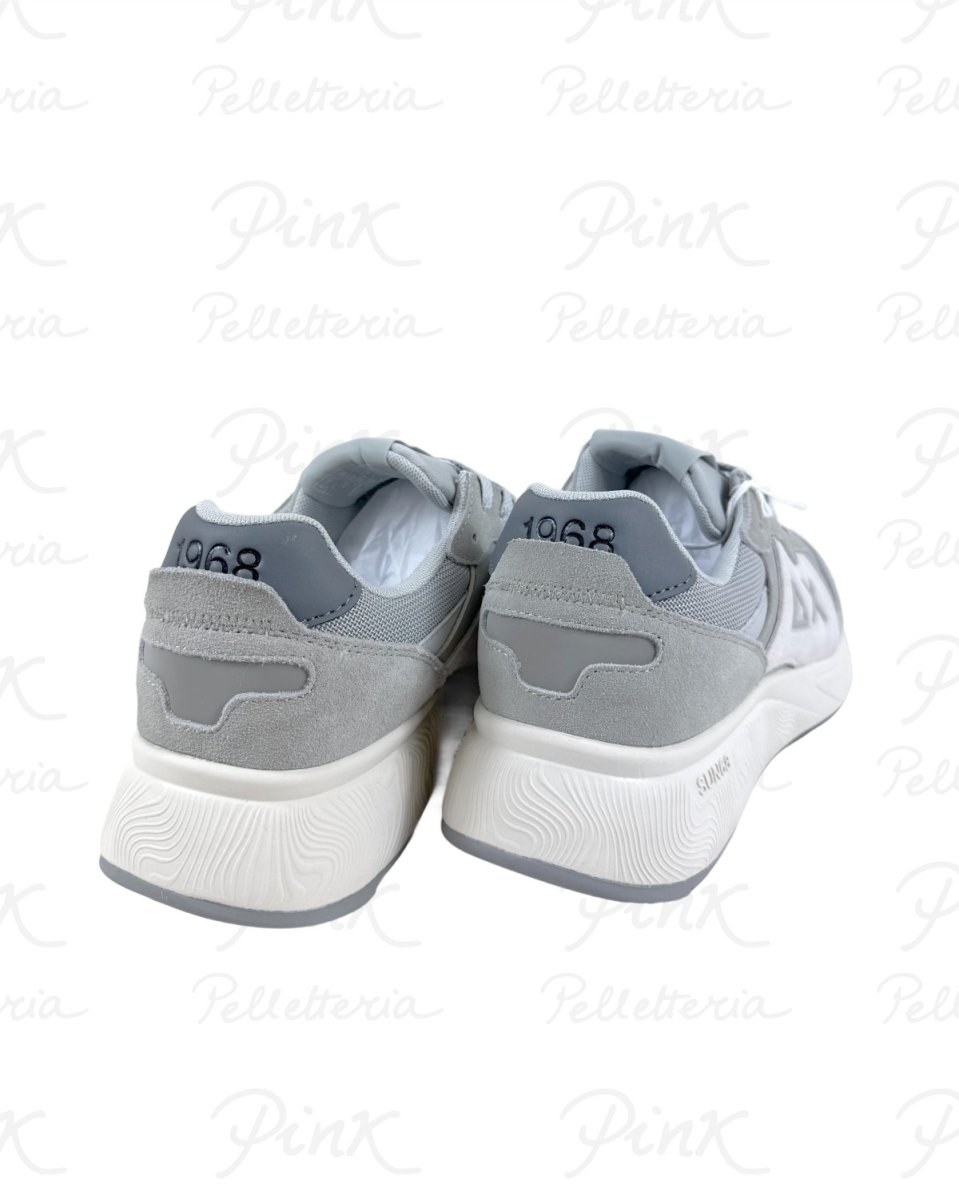 SUN68 Sun Daddy Sneaker Uomo BZ36127 06 Grigio Chiaro - immagine 4
