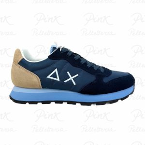 SUN68 Tom Multicolor Sneaker Uomo BZ36106 07 Navy Blue