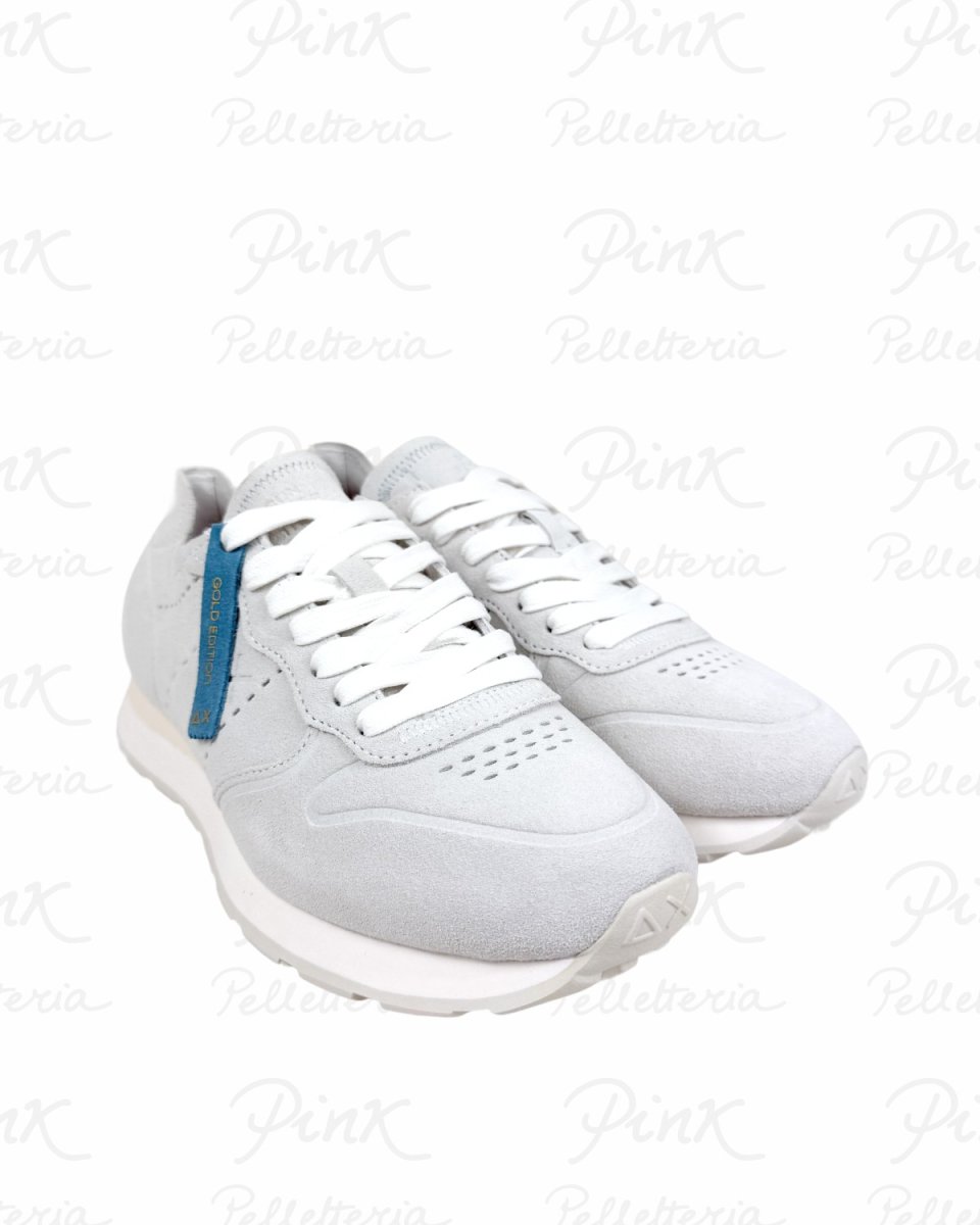 SUN68 Tom Raw Edge Sneaker Uomo BZ36103 01 Bianco - immagine 3
