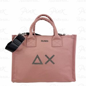 SUN68 Woman Canvas Cali Midi Bag W36202-71 Cacao