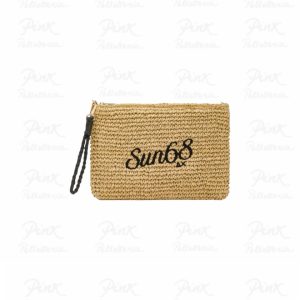 SUN68 Woman Straw Pochette W36239-16 Beige