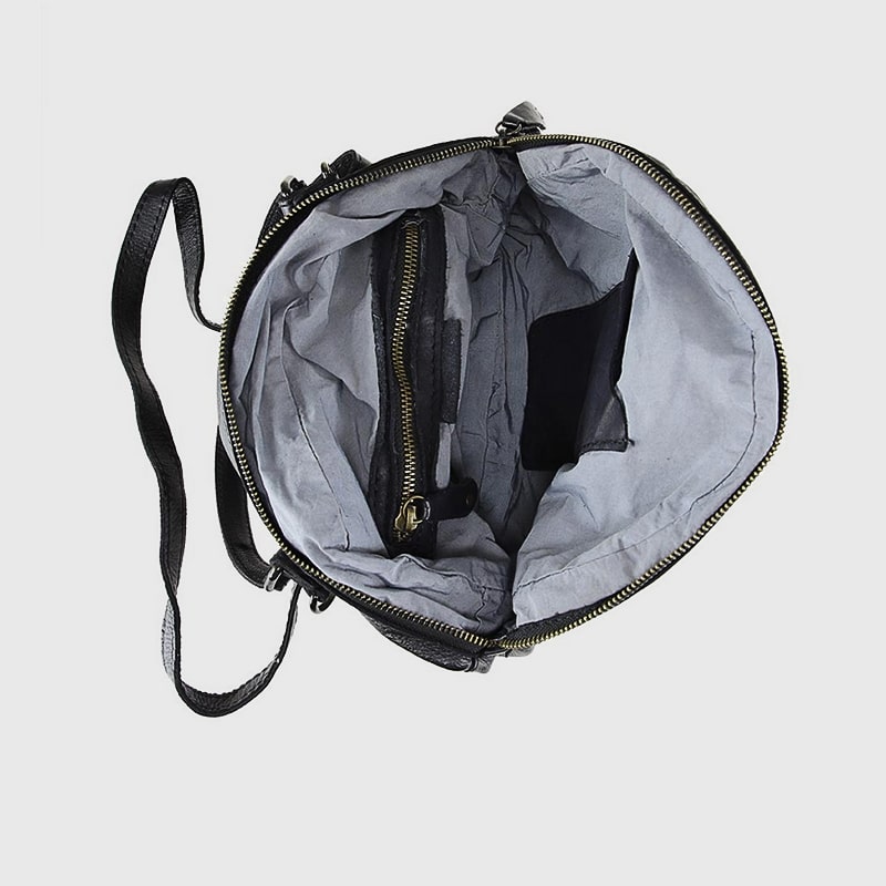 STINA BORSA ROTONDA PELLE VINTAGE INTRECCIATA - immagine 5