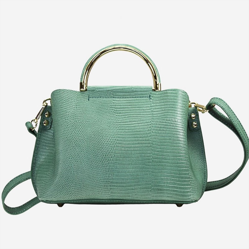 SYDNEY BORSA A MANO PELLE STAMPA RETTILE – DISPONIBILE IN VARI COLORI - immagine 4