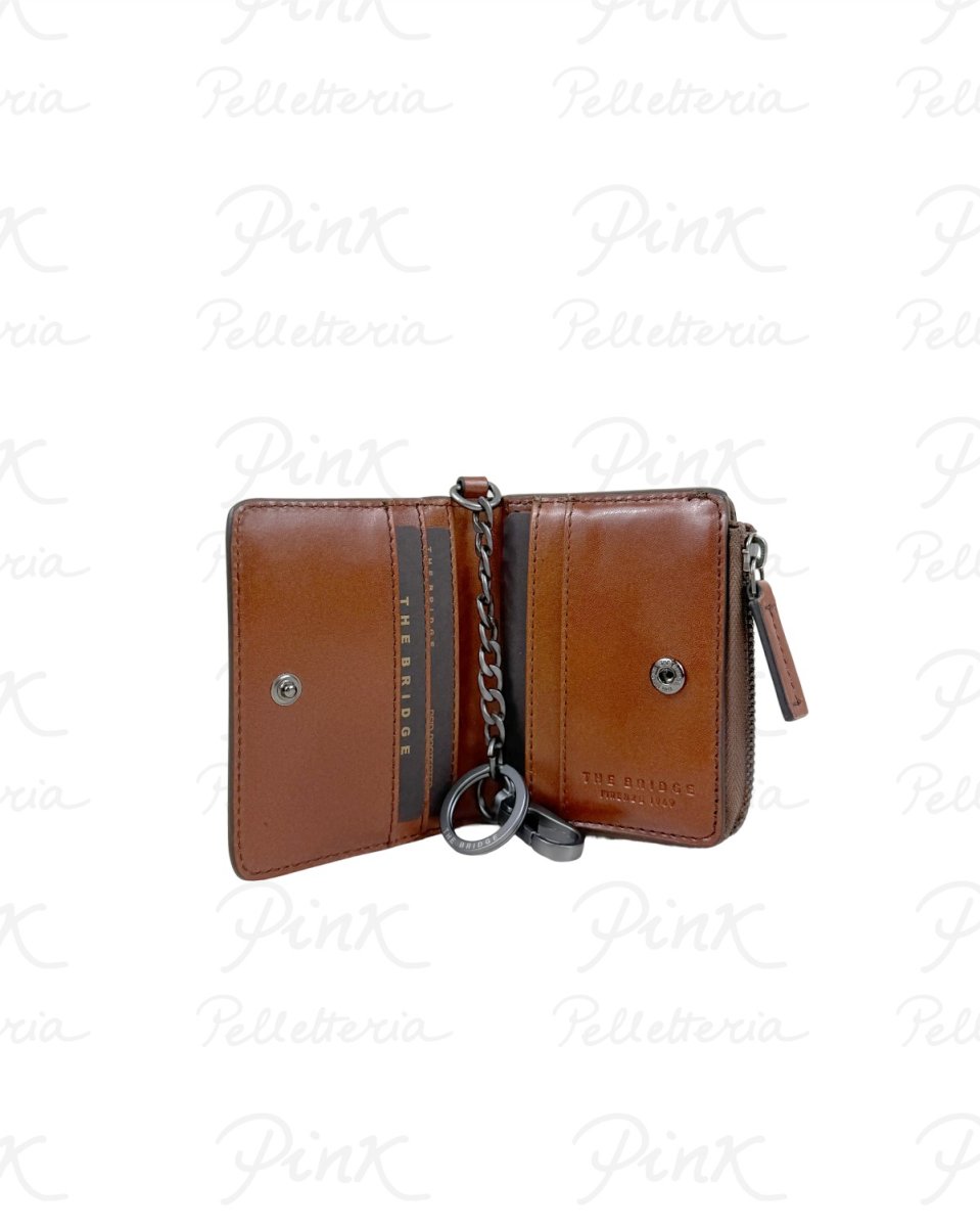 THE BRIDGE Man Lupo Wallet W/Chain 01320601-1A Marrone-Rutenio - immagine 4