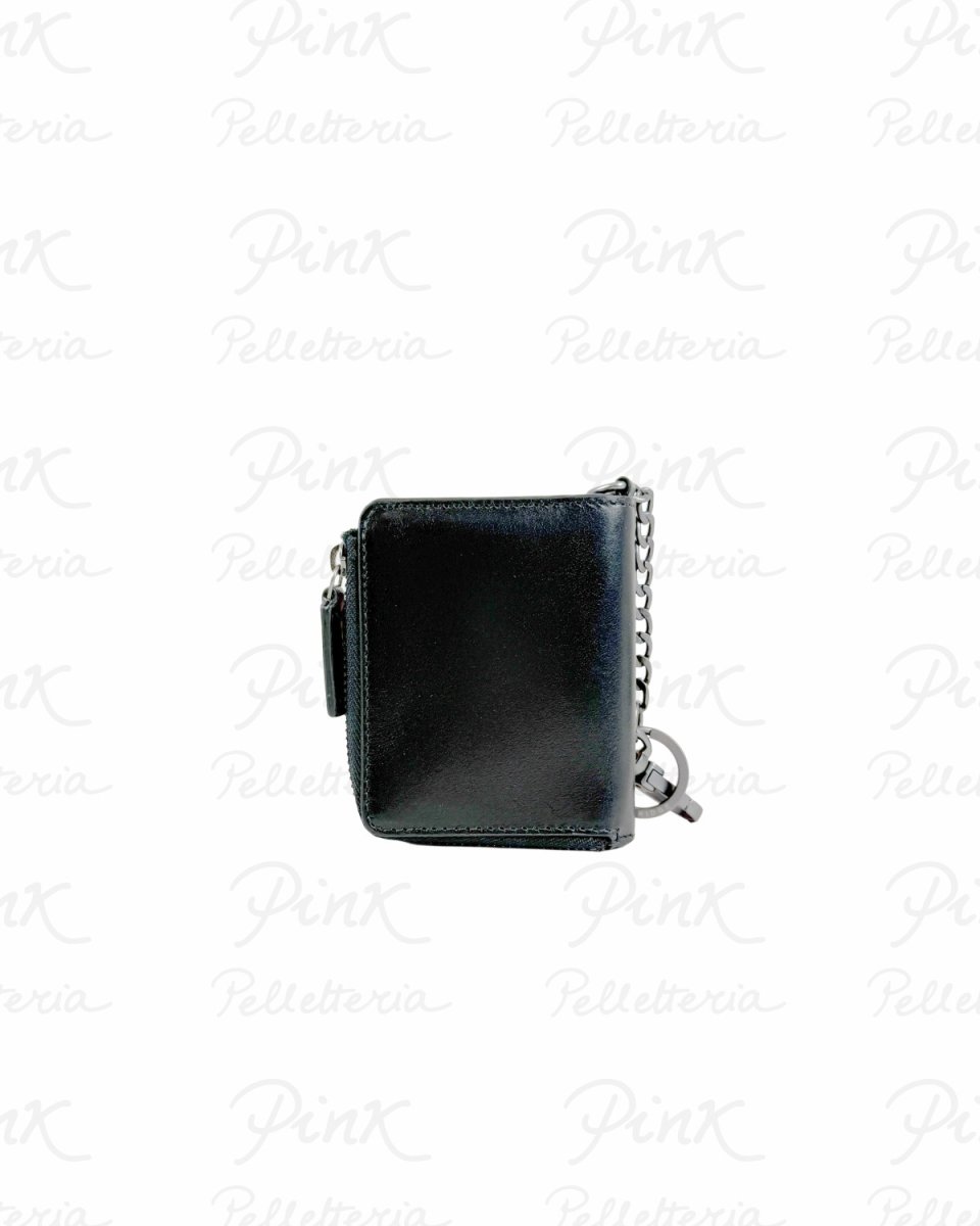 THE BRIDGE Man Lupo Wallet W/Chain 01320601-7R Nero-Rutenio - immagine 3