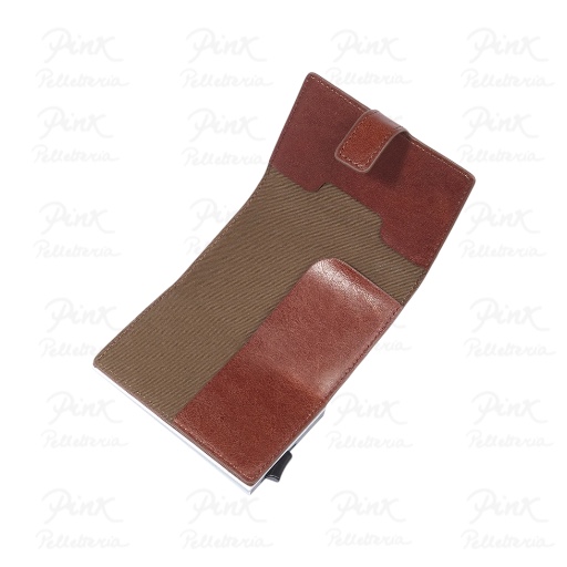 THE BRIDGE Man Porta C/C Eject Rfid Singolo 01400201/90 Marrone - immagine 3